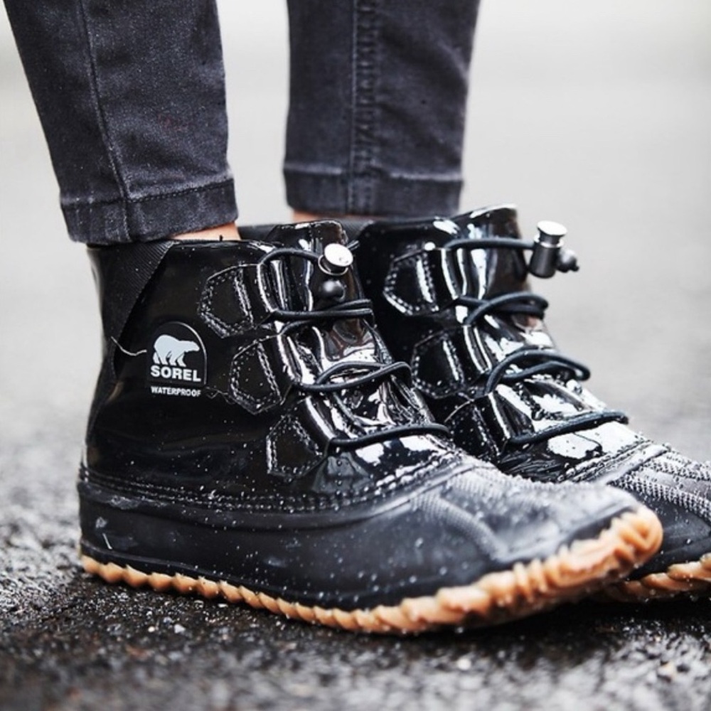 Sorel Black Waterproof Winter Boots